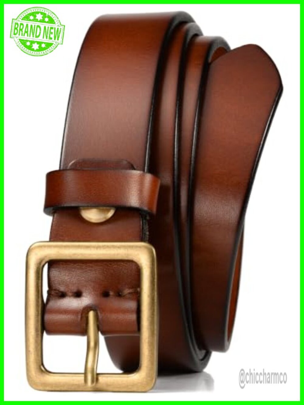 WOLFANT Italian Full Grain Leather Belt 1.1" Women's Casual Jeans Belt 28mm
